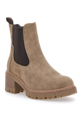 Beige Chelsea Boots mit Blockabsatz Altemberg 6