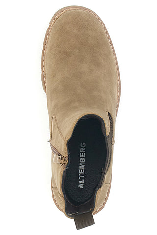 Beige Chelsea Boots mit Blockabsatz Altemberg 6