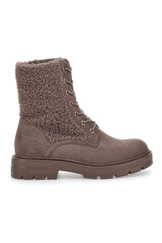 Anfibi Taupe mit Außenfell PITTARELLO LOVE 6904