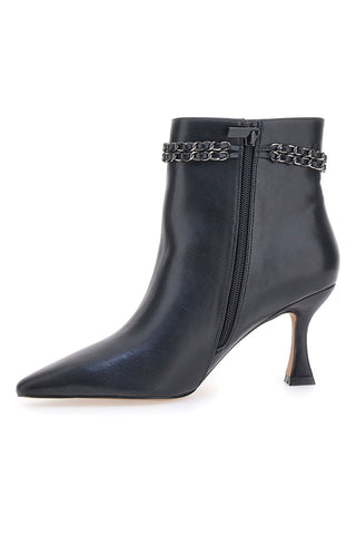 Schwarze Stiefeletten mit Spulenabsatz MON DIEU B8830Q9