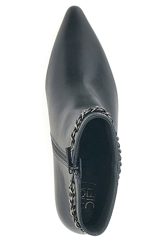 Schwarze Stiefeletten mit Spulenabsatz MON DIEU B8830Q9