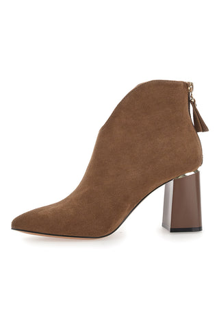 Braune Stiefeletten mit Blockabsatz MARIELLA BURANI 50720458