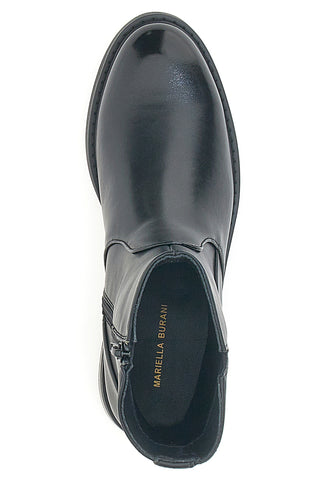 Stivaletti neri con tomaia liscia MARIELLA BURANI 50920676