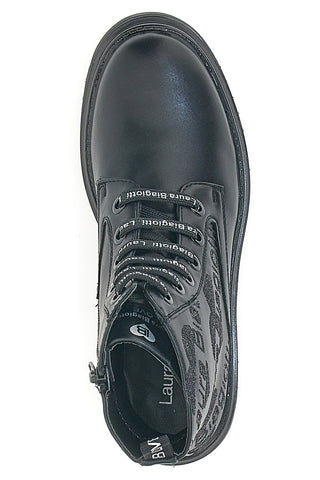 Anfibi neri con glitter neri Laura Biagiotti 92589391