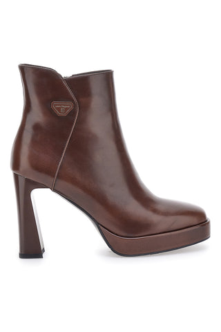 Stivaletti Marroni Con Tacco e Cerniera Laterale LAURA BIAGIOTTI 8341M24