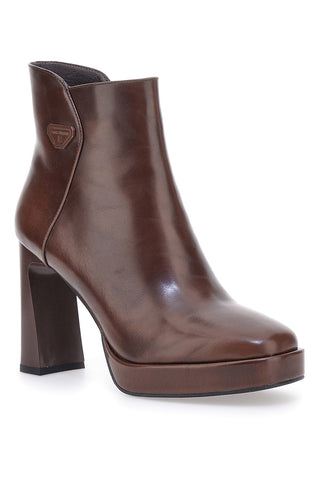 Stivaletti Marroni Con Tacco e Cerniera Laterale LAURA BIAGIOTTI 8341M24