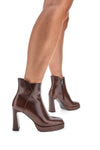 Stivaletti Marroni Con Tacco e Cerniera Laterale LAURA BIAGIOTTI 8341M24
