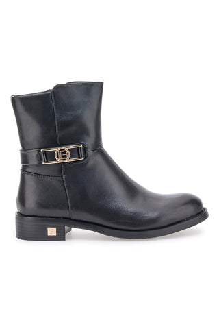 Schwarze Stiefeletten mit seitlichem Reißverschluss LAURA BIAGIOTTI 8760M