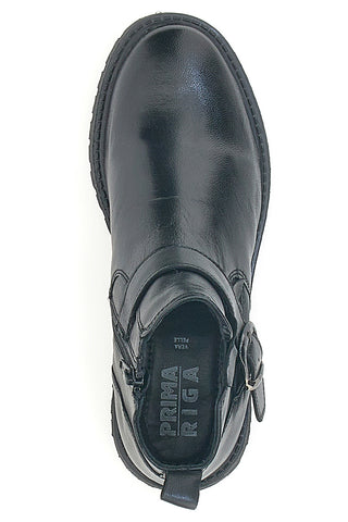 Stiefeletten echtes Leder schwarz PRIMA RIGA 500