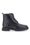 Schwarze Stiefeletten aus echtem Leder mit Nieten Prima Riga 503