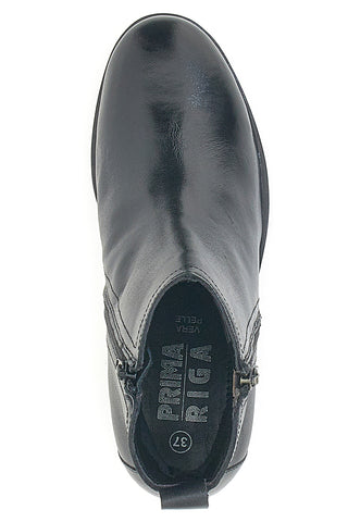 Stivaletti Neri con Tomaia in Pelle PRIMA RIGA SF1202