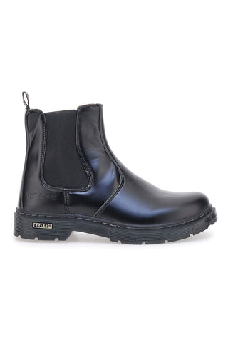 Schwarze Chelsea-Stiefel aus echtem Leder GAS 421510
