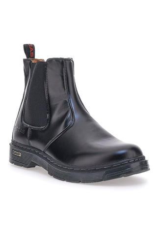 Schwarze Chelsea-Stiefel aus echtem Leder GAS 421510