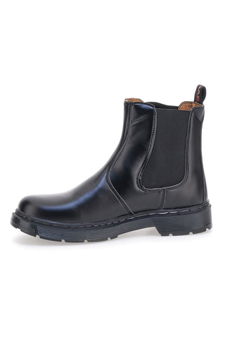 Schwarze Chelsea-Stiefel aus echtem Leder GAS 421510