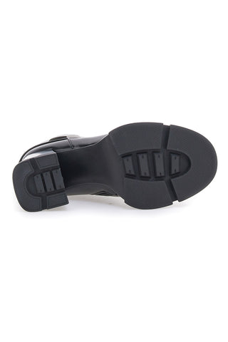 Stivaletti neri con gambale risvoltato alti SWISH 1X