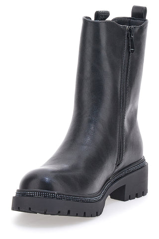 Stivaletti Neri Chelsea Con Cerniera Me & Me RQ23WG1