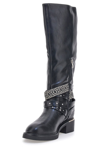 Stivali Neri con Fibbie Decorative ME & ME H25601Y20