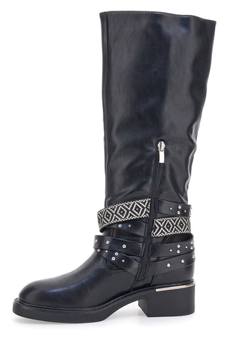 Stivali Neri con Fibbie Decorative ME & ME H25601Y20