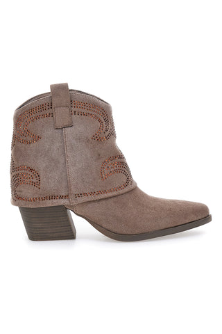 Braune Texan-Stiefel CAFE' COST H3W205864
