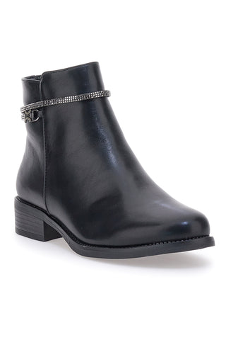 Schwarze Stiefeletten mit Blockabsatz Me & Me CDNYYONG57