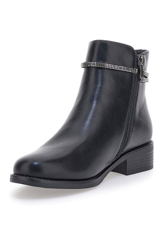 Stivaletti Ankle Neri Con Tacco a Blocco Me & Me CDNYYONG57