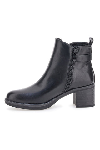 Schwarze Stiefeletten mit Knöchelriemen Mon Dieu YDLHQ01