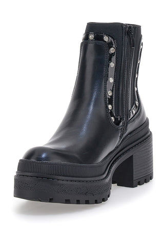 Bettyflowers 02 schwarze Chelsea-Stiefel
