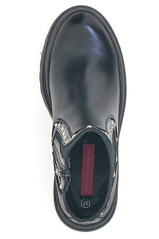 Bettyflowers 02 schwarze Chelsea-Stiefel