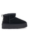 Stivaletti Neri con Pelo e Tomaia in Pelle MON DIEU WD5002SA