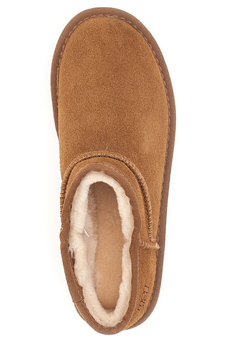 Zoccoli Cammello con Pelo in Vera Pelle MON DIEU WD5530T