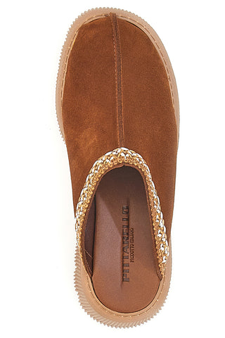 Zoccoli Sabot Invernali  Marrone con Platform PITTARELLO 5796