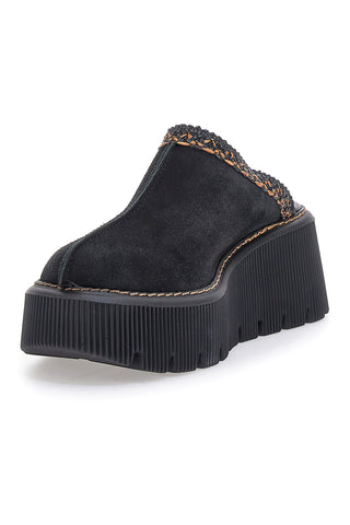 Schwarze Clogs mit Plateau PITTARELLO 5796