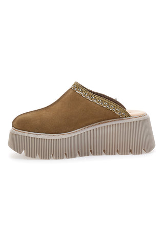 Zoccoli Sabot Invernali Marrone con Platform PITTARELLO 5796