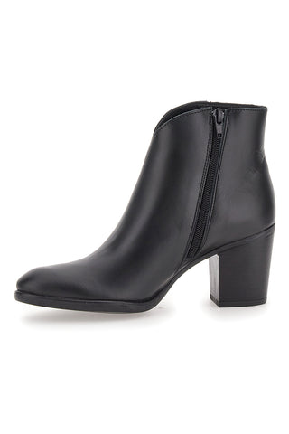 Stivaletto Nero In Vera Pelle con Tacco a Blocco PITTARELLO GLAM 4566400