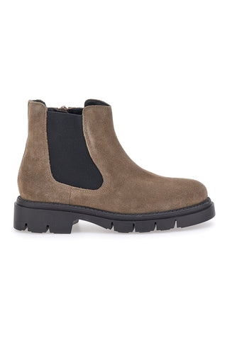 Schwarze Stiefeletten aus echtem Leder mit seitlichem Gummizug PITTARELLO GLAM 2546019