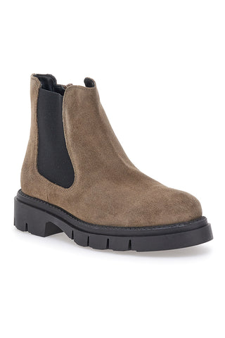 Schwarze Stiefeletten aus echtem Leder mit seitlichem Gummizug PITTARELLO GLAM 2546019
