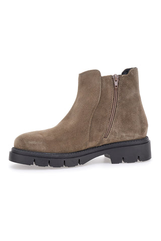 Schwarze Stiefeletten aus echtem Leder mit seitlichem Gummizug PITTARELLO GLAM 2546019