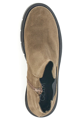 Schwarze Stiefeletten aus echtem Leder mit seitlichem Gummizug PITTARELLO GLAM 2546019