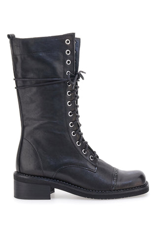 Schwarze Kampfstiefel mit Reißverschluss Pittarello Must Have 100 für Damen