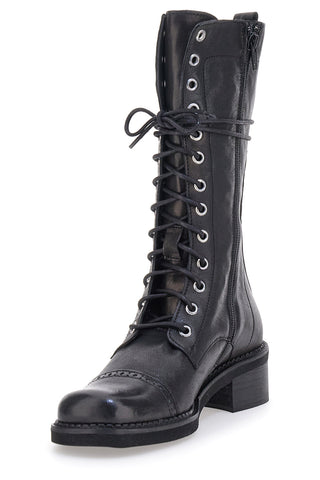Anfibi Neri con Cerniera Pittarello Must Have 100 da Donna