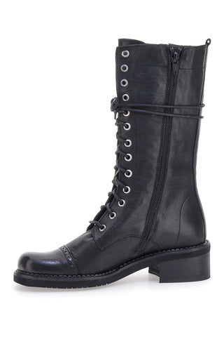 Anfibi Neri con Cerniera Pittarello Must Have 100 da Donna