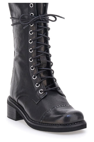 Anfibi Neri con Cerniera Pittarello Must Have 100 da Donna