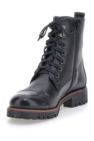 Schwarze Plocadi 45926pt Stiefel mit Reißverschluss
