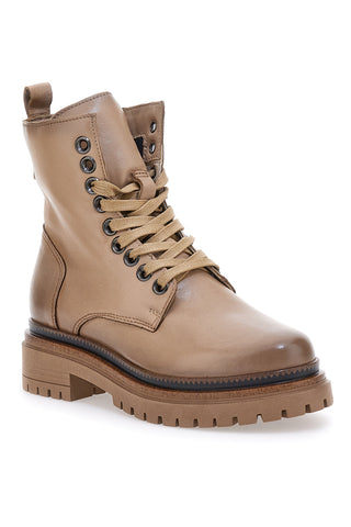 Anfibi Beige In Vera Pelle Pittarello Must Have T60209