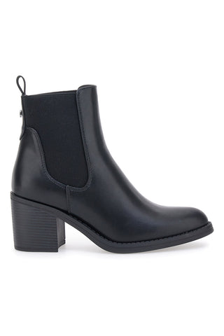 Schwarze Stiefeletten mit seitlichen Gummizügen und breitem Absatz Pittarello Capsule 24186006