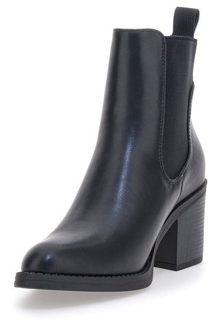 Stivaletti Neri con Elastici Laterali e Tacco Largo Pittarello Capsule 24186006