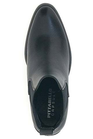 Stivaletti Neri con Elastici Laterali e Tacco Largo Pittarello Capsule 24186006