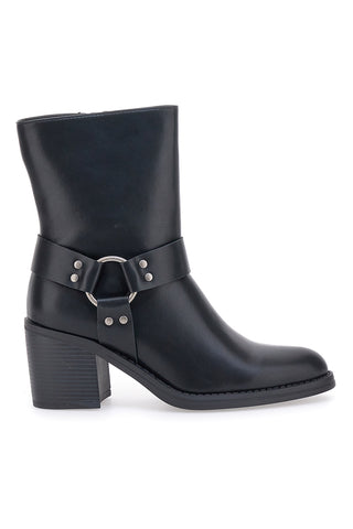 Schwarze Stiefeletten mit seitlichem Reißverschluss Pittarello Capsule 24186 026