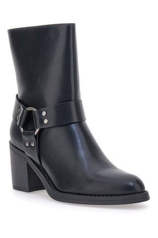 Schwarze Stiefeletten mit seitlichem Reißverschluss Pittarello Capsule 24186 026