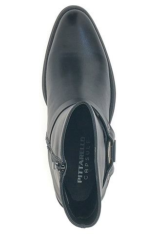 Schwarze Stiefeletten mit seitlichem Reißverschluss Pittarello Capsule 24186 026
